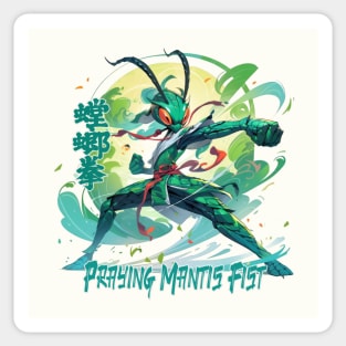 Praying Mantis Kungfu Sticker